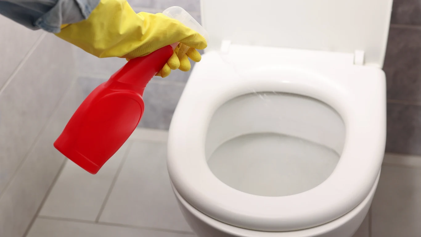 Podczas czyszczenia toalety pamiętaj nie tylko o muszli i desce, ale także o podłodze wokół niej. Podczas czyszczenia toalety pamiętaj nie tylko o muszli i desce, ale także o podłodze wokół niej.