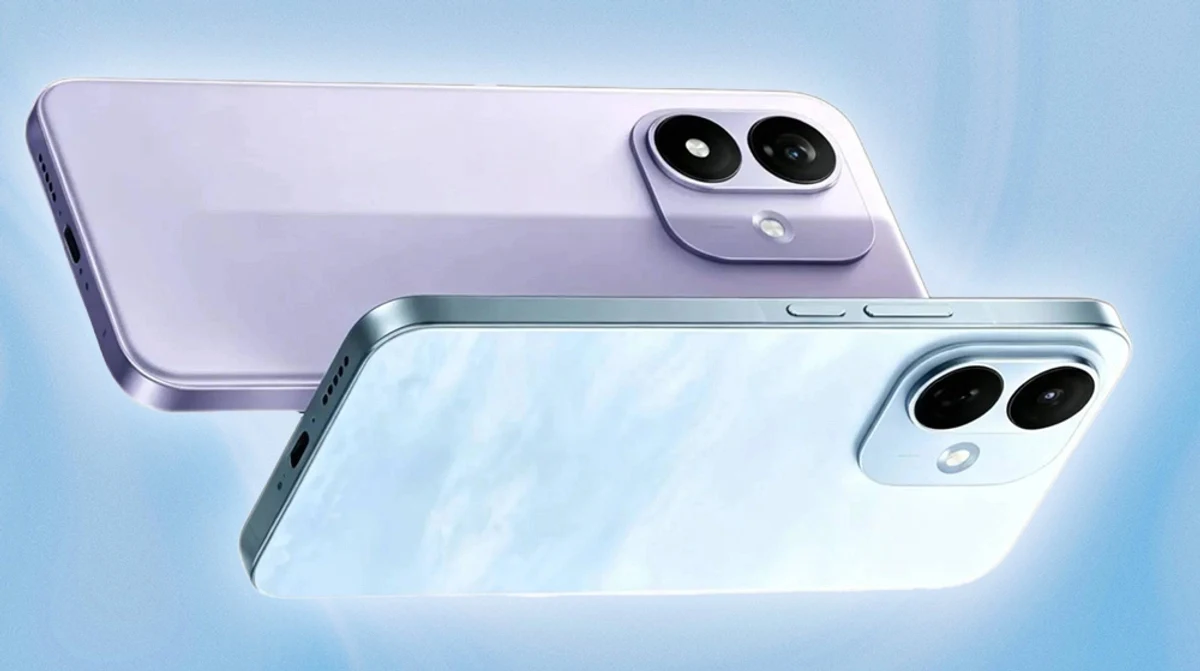 Xiaomi Redmi Note 17 5G i 17 Pro 5G. Dwa nowoczesne smartfony w jasnych kolorach, każdy z podwójnym aparatem umieszczonym w lewym górnym rogu tylnej obudowy oraz minimalistycznym designem.