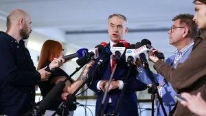 Konferencja prasowa wicepremiera, ministra cyfryzacji Krzysztofa Gawkowskiego w sprawie postepowania wobec firmy Meta