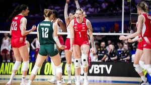 Polskie siatkarki w meczu z Turcją w Lidze Narodów