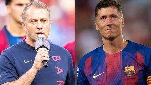Nie milkną echa odejścia Lewandowskiego z Barcelony. Flick przemówił