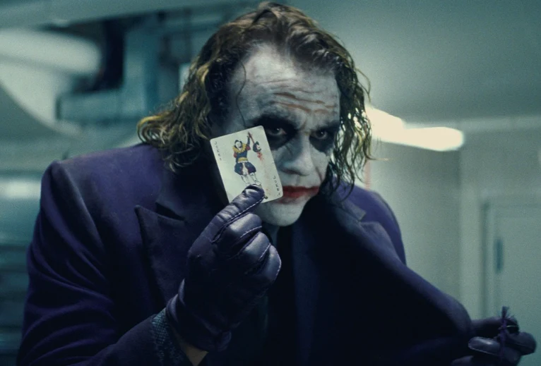 Heath Ledger w filmie "Mroczny Rycerz"