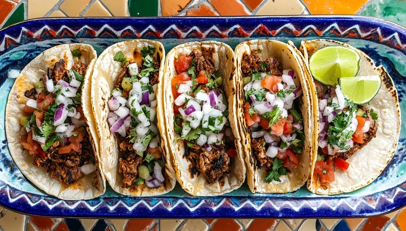 Tacos z mięsem i warzywami to szybki sposób na pyszny obiad w meksykańskim stylu