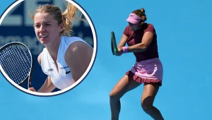 Tenis. Na zdjęciu Maja Chwalińska oraz Mirra Andriejewa