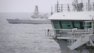 HMS Duncan podczas patrolu na morzu. Zdj. ilustracyjne