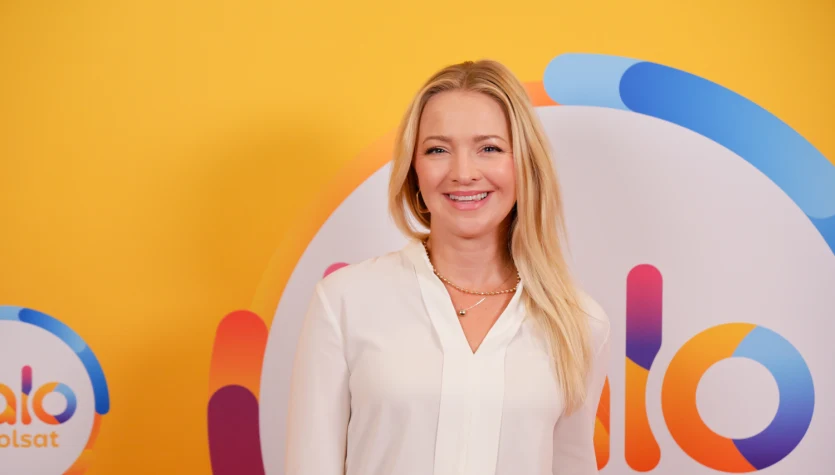 Barbara Kurdej-Szatan w studiu programu "halo tu polsat"