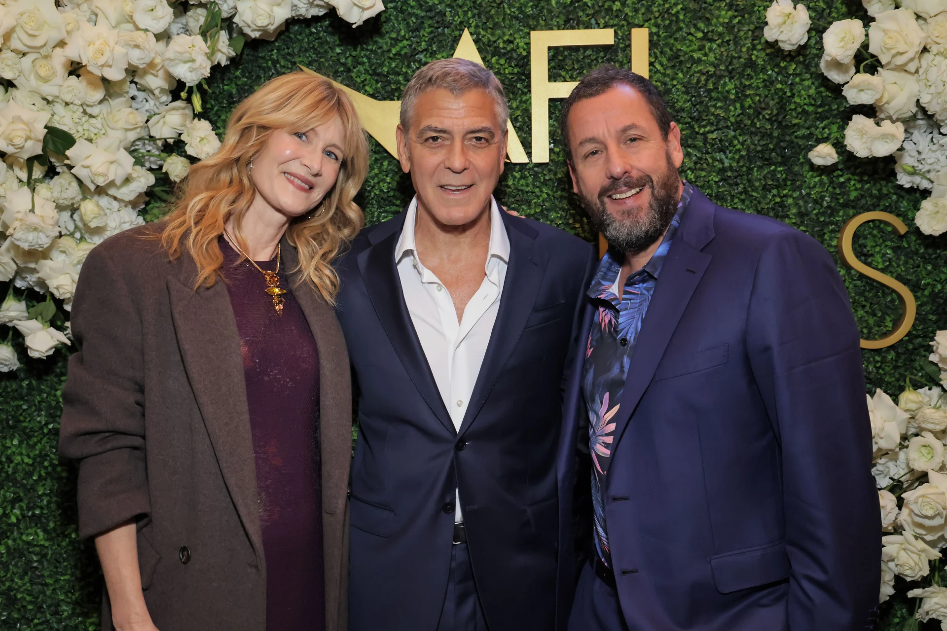 Laura Dern, George Clooney i Adam Sandler
