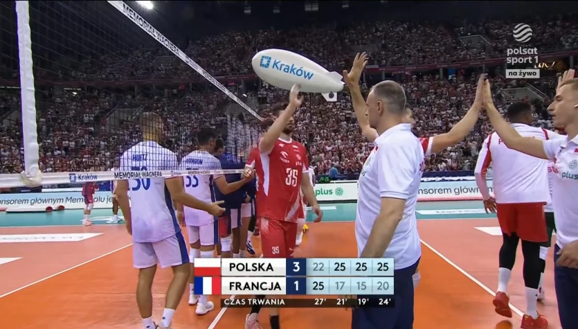 Polska – Francja: piłka meczowa [WIDEO]