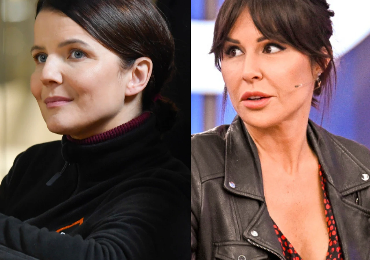 Joanna Jabłczyńska, Blanka Lipińska Joanna Jabłczyńska i Blanka Lipińska patrzące w różnych kierunkach.