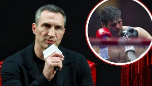 Na zdjęciu Władimir Kliczko oraz Filip Hrgović