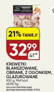 Blanszowane krewetki Myfood