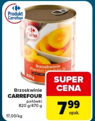Brzoskwinie połówki Carrefour