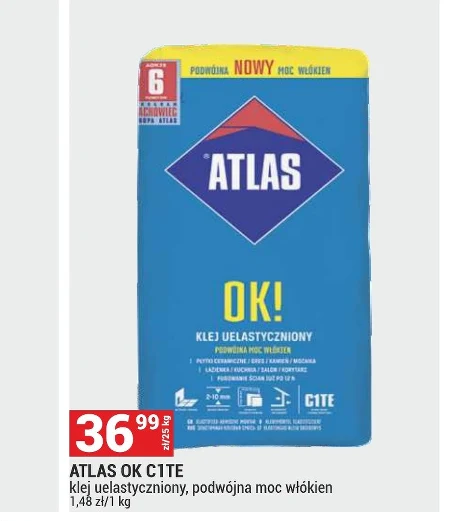Гнучкий клей для плитки Atlas