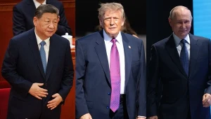 Xi Jinping, Donald Trump, Władimir Putin