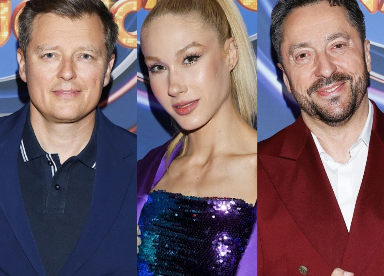 Rafał Brzozowski, Ida Nowakowska, Marcin Miller w Twoja Twarz Brzmi Znajomo Rafał Brzozowski, Ida Nowakowska, Marcin Miller w Twoja Twarz Brzmi Znajomo