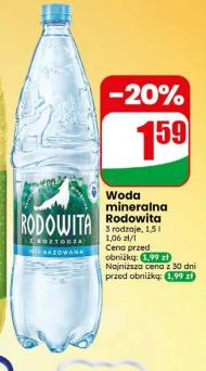 Woda mineralna Rodowita