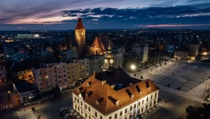 Rynek Lubina z lotu ptaka