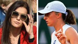 Agnieszka Radwańska (z lewej) pozytywnie ocenia udany start Igi Świątek w US Open (Źródło: Newsix.pl/AFP)
