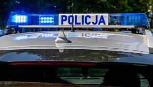 Radiowóz policyjny na sygnale. Zdj. ilustracyjne