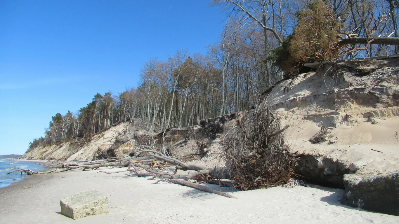 Na plaży w Orzechowie Morskim wieje rzadziej niż w wielu miejscach nad Bałtykiem, ale to nie znaczy, że nie występują tam sztormy Na plaży w Orzechowie Morskim wieje rzadziej niż w wielu miejscach nad Bałtykiem, ale to nie znaczy, że nie ma tam sztormów.