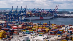 Gigant w Baltic Hub w Gdańsku. Największy taki kontenerowiec świata