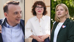 Od lewej: Łukasz Gibała, Daria Gosek - Popiołek, Monika Piątkowska