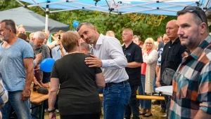 Ulrich Siegmund z AfD wśród wyborców landu Saksonia-Anhalt