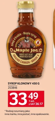 Syrop klonowy Maple Joe