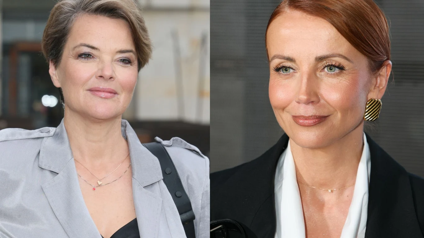 Monika Richardson i Katarzyna Zielińska Elegancko ubrane Monika Richardson i Katarzyna Zielińska na oficjalnym wydarzeniu.