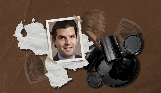 Alejandro Betancourt López, biznesmen, który będzie pomagał Amerykanom pozyskiwać ropę z Wenezueli | Grafika: Magdalena Piasecka