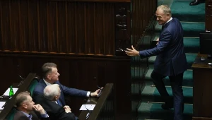 Donald Tusk podczas wystąpienia w Sejmie