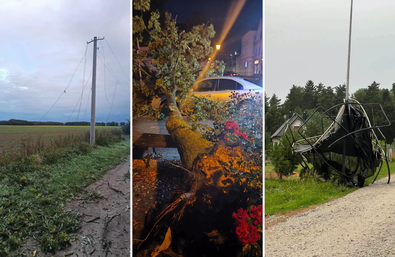 W związku z wichurami strażacy interweniowali w Wielkopolsce ponad 200 razy Zerwane linie energetyczne, powalone drzewo na samochodzie i uszkodzona trampolina po wichurze w Wielkopolsce.