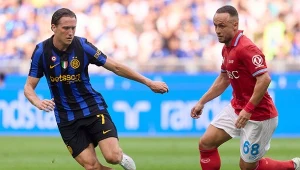 Piotr Zieliński podczas meczu Serie A z Napoli