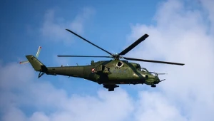 Ppłk Jacek Goryszewski przekazał, że w rejon zdarzenia wysłano śmigłowiec Mi-24, fot. ilustracyjna