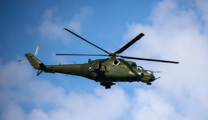 Ppłk Jacek Goryszewski przekazał, że w rejon zdarzenia wysłano śmigłowiec Mi-24, fot. ilustracyjna