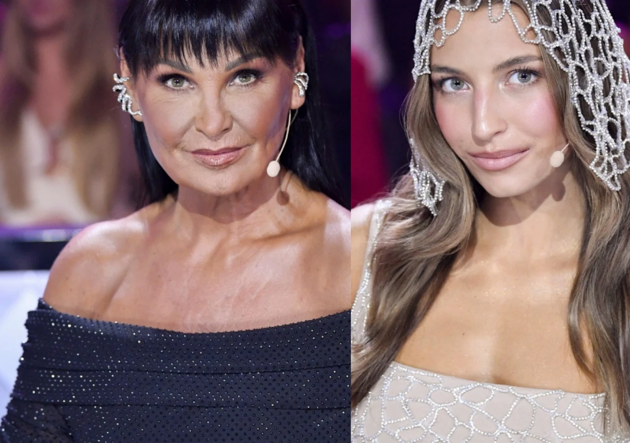 Iwona Pavlović, Julia Wieniawa Iwona Pavlović i Julia Wieniawa w studiu 19. edycji programu Taniec z gwiazdami.
