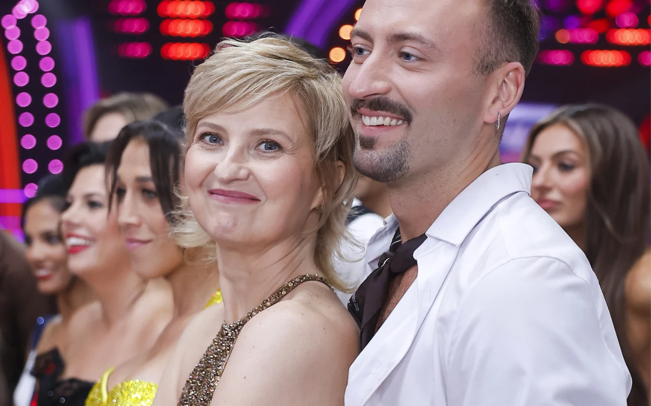 Izabela Kuna i Michał Bartkiewicz, czyli para nr 12 Izabela Kuna i Michał Bartkiewicz w studiu "Tańca z Gwiazdami"