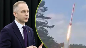 Cezary Tomczyk opublikował nagranie z lotu testowego rakiety PERUN