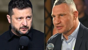Prezydent Ukrainy Wołodymyr Zełenski, mer Kijowa Witalij Kliczko