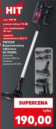 Odkurzacz bezprzewodowy Tristar