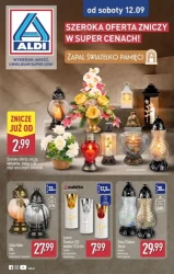 Znicze i dekoracje nagrobne - Aldi