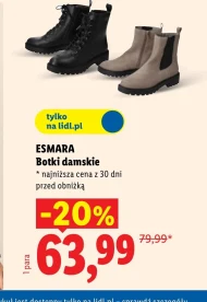 Botki damskie Esmara