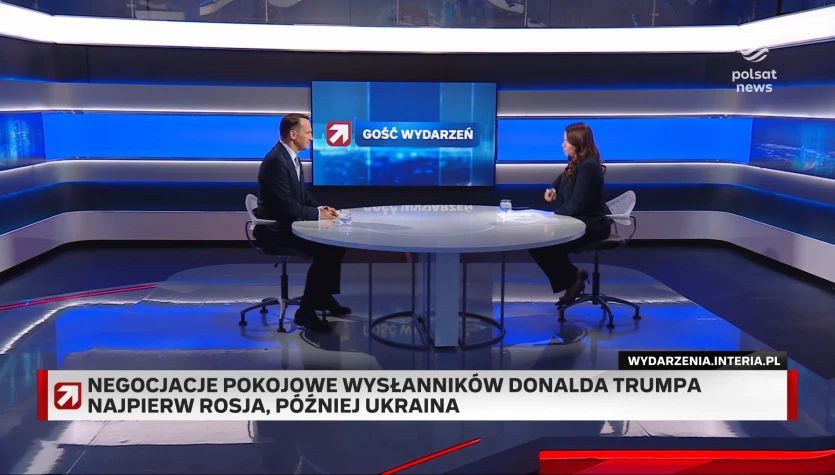 Sikorski w "Gościu Wydarzeń": Dyplomacja polega także na rozmawianiu z wrogami