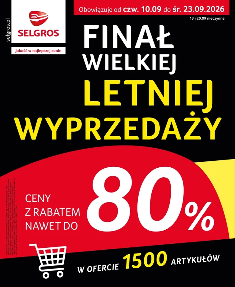 Wielka wyprzedaż -  Selgros Cash&Carry