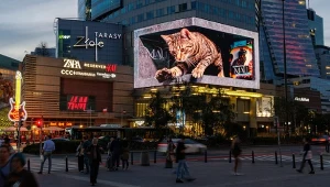 Warszawa ma własne Tokio. Gigantyczny kot podbija internet