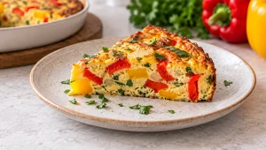 Co zrobić z papryki? Frittata to proste i szybkie danie, które syci na długo