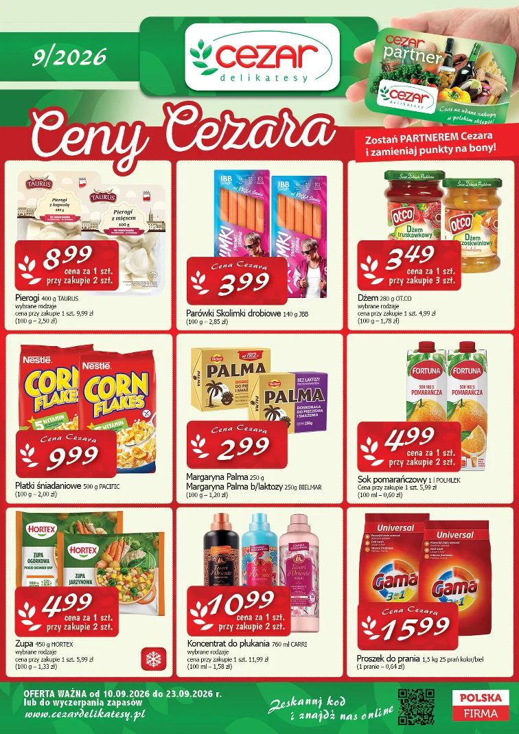 Ceny Cezara - Delikatesy CEZAR