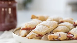 Rogaliki drożdżowe są pachnące i smaczne. Idealne do popołudniowej kawy