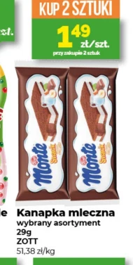 Kanapka mleczna Zott