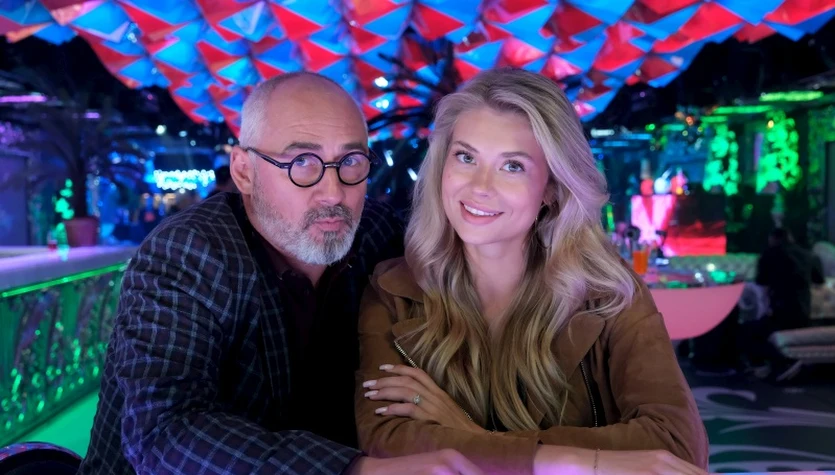 Jacek Kopczyński i Weronika Zubowicz na planie "M jak miłość"